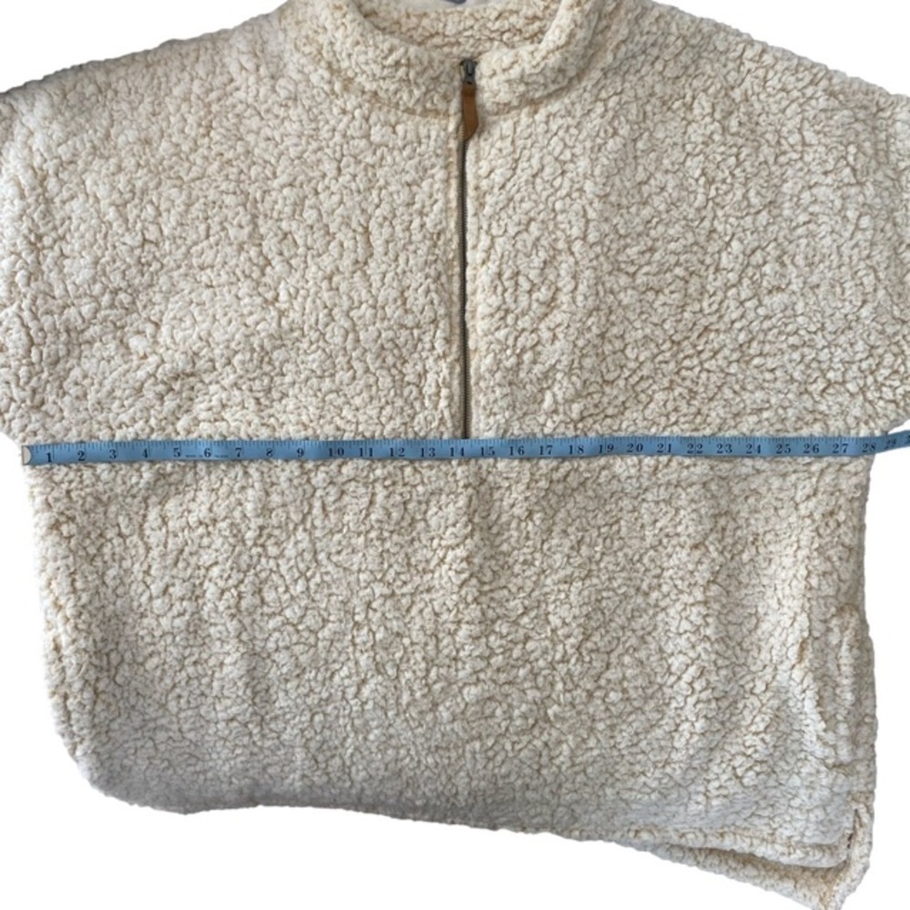 TIME & TRU Top Faux Sherpa Oatmeal Heather Women's Plus Size 2X (20W-22W) - Picture 9 of 12